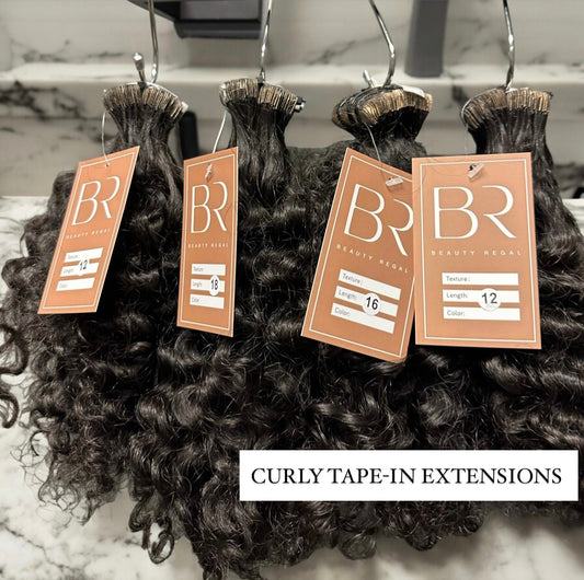 Curly Raw Vietnamese Tape-In Extensions 40-50 Pieces Per Pack