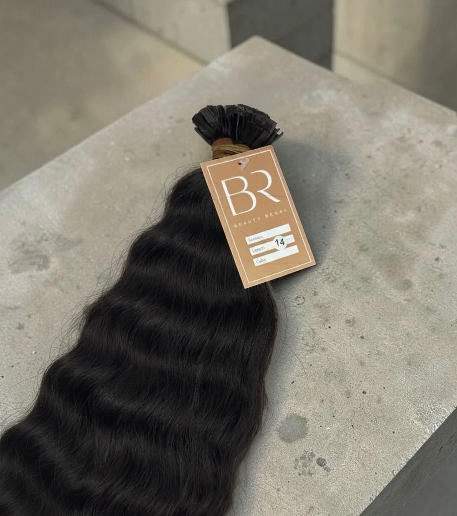 Raw Vietnamese Natural Wave K-Tip Extensions