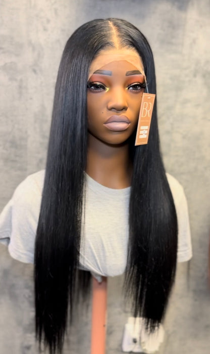 Black 6X6 HD Lace Closure Wig - Raw Full Machine Sewn Wig